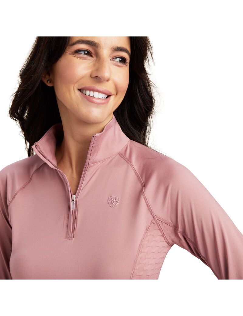 Couches Intermédiaires Ariat Lowell 2.0 1/4 Zip Rose | QRD-0264646