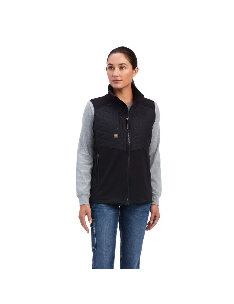 Vêtements De Travail Ariat Rebar Cloud 9 Vest Noir | WVD-1819427