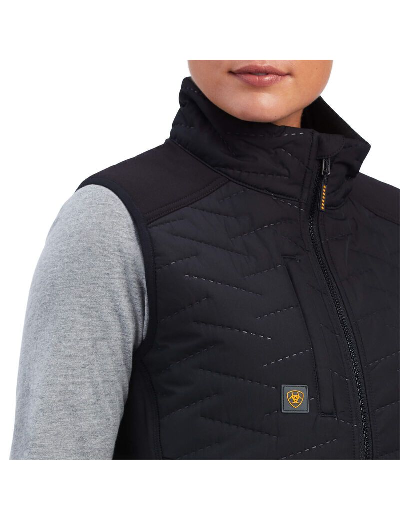 Vêtements De Travail Ariat Rebar Cloud 9 Vest Noir | WVD-1819427