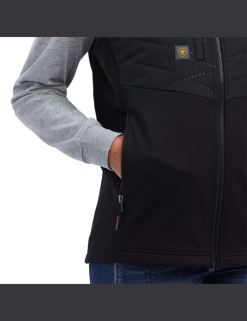 Vêtements De Travail Ariat Rebar Cloud 9 Vest Noir | WVD-1819427