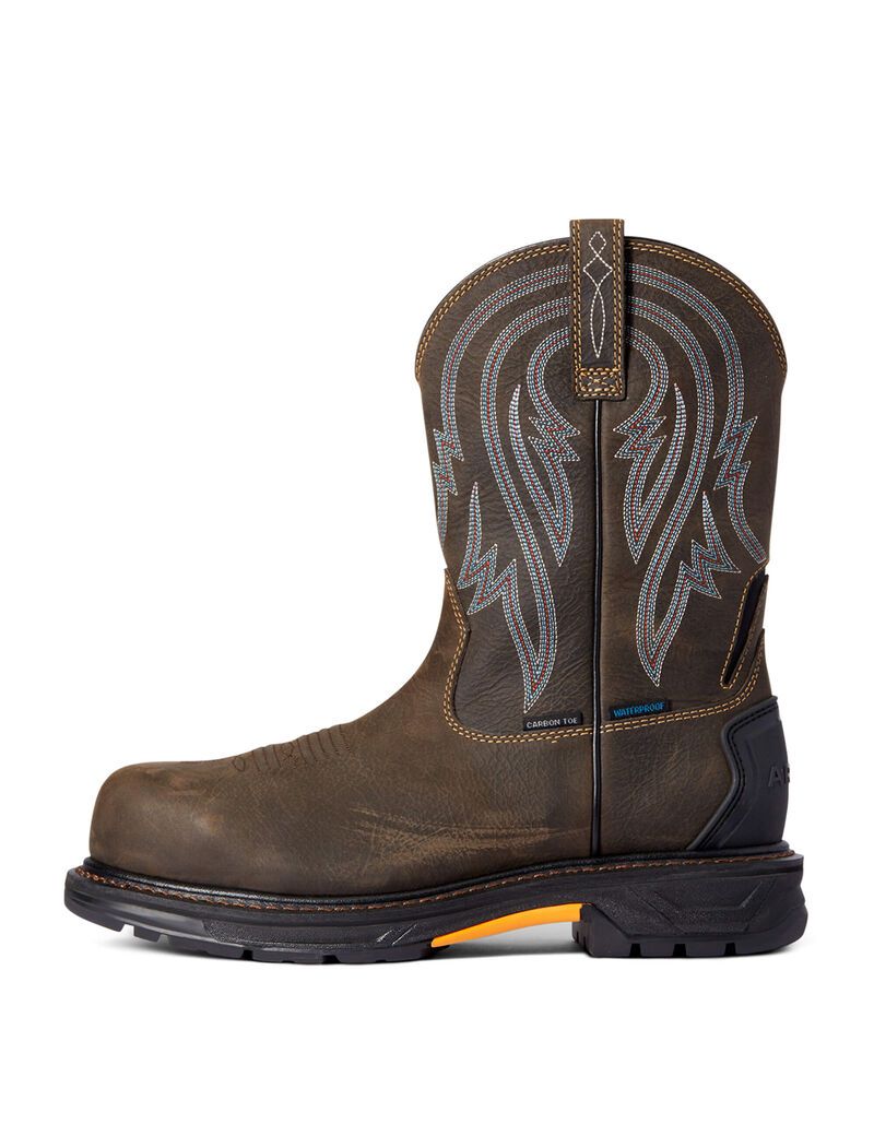 Bottes Imperméables Ariat WorkHog XT Tumbleweed Carbon Embout Travail Cafe | DBW-0784128