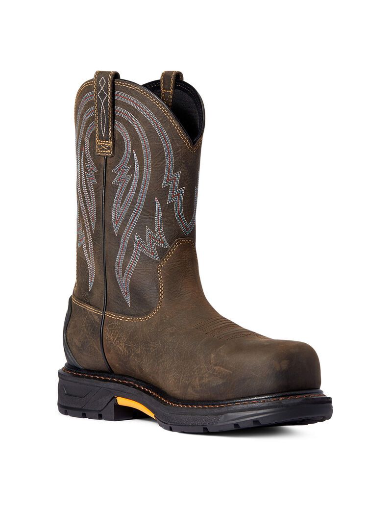 Bottes Imperméables Ariat WorkHog XT Tumbleweed Carbon Embout Travail Cafe | DBW-0784128