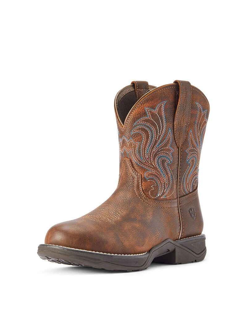 Bottes Western Ariat Anthem Round Embout Shortie Cuivre | FVA-3143353