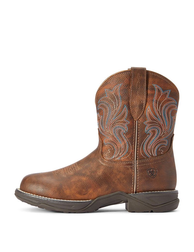 Bottes Western Ariat Anthem Round Embout Shortie Cuivre | FVA-3143353