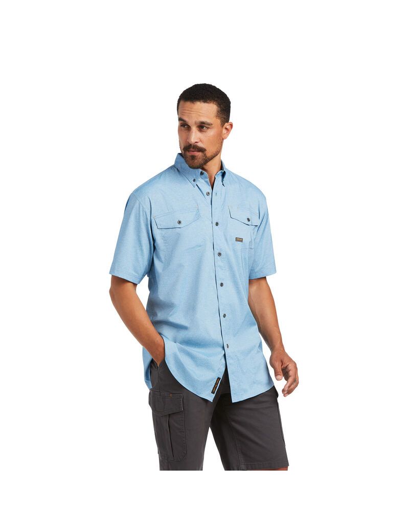 Vêtements De Travail Ariat Rebar Made Tough VentTEK DuraStretch Travail Shirts Multicolore | NDU-3608517