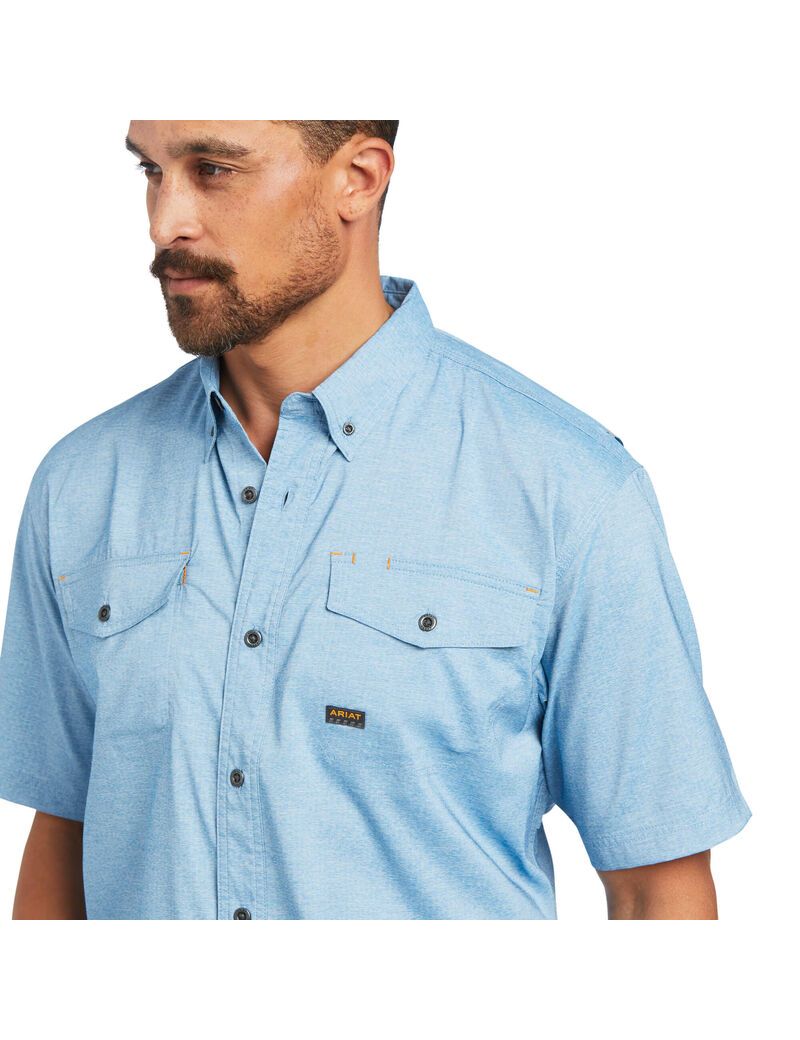 Vêtements De Travail Ariat Rebar Made Tough VentTEK DuraStretch Travail Shirts Multicolore | NDU-3608517