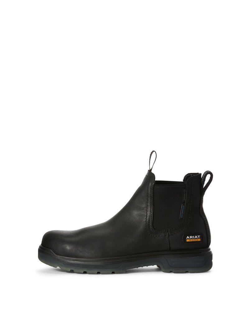 Bottines Chelsea Ariat Turbo Imperméables Carbon Embout Travail Noir | NMJ-5185502