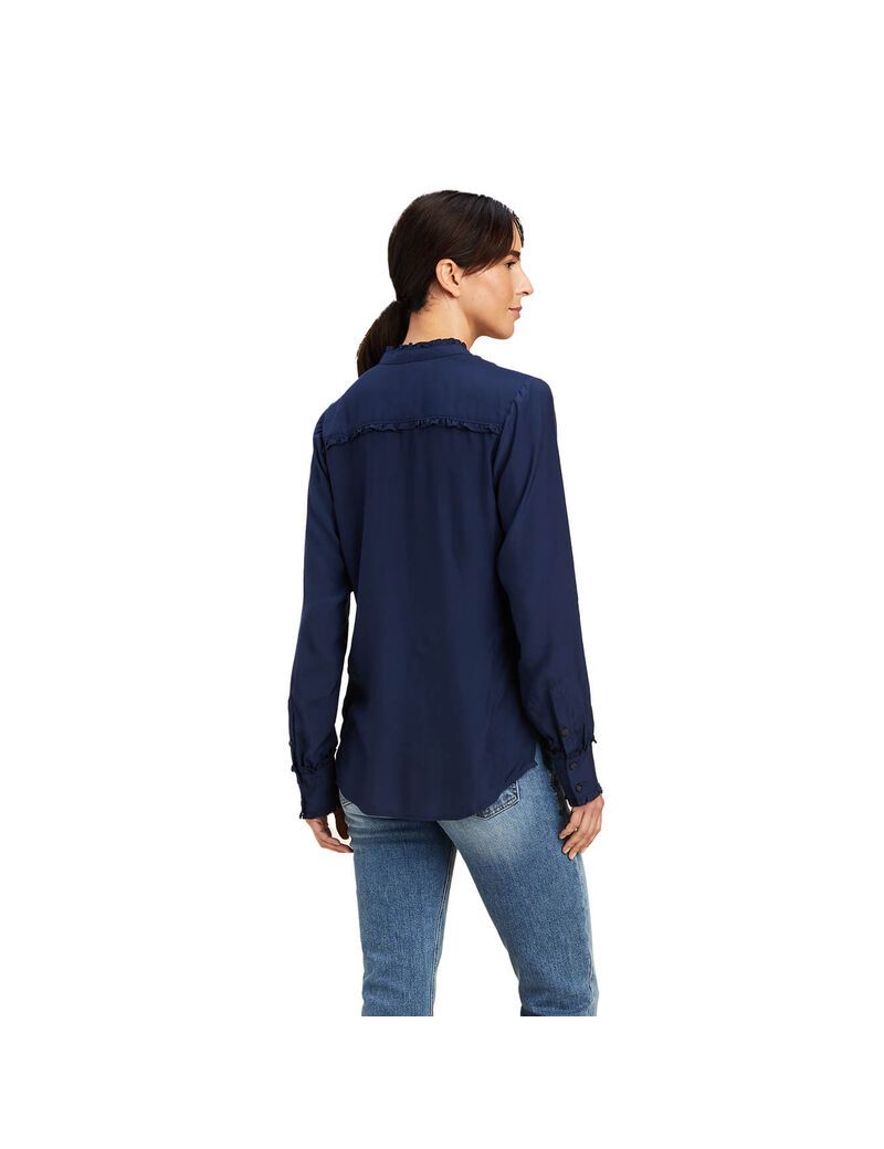 Hauts Ariat Clarion Blouse Bleu Marine | GFM-4899036