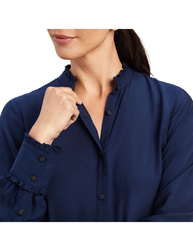 Hauts Ariat Clarion Blouse Bleu Marine | GFM-4899036