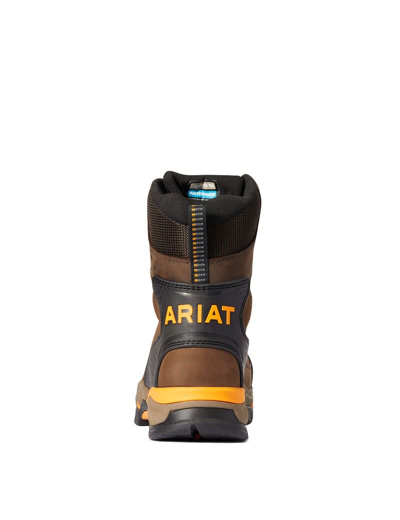 Bottes Imperméables Ariat Endeavor 8' Carbon Embout Travail Chocolat Marron | OBK-4275414