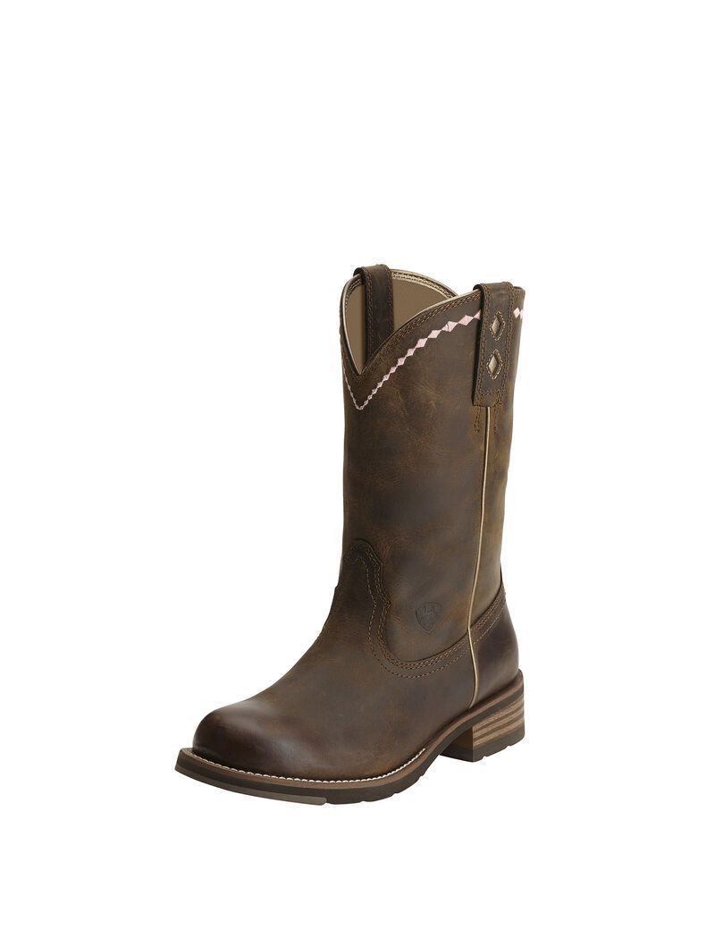 Bottes Western Ariat Unbridled Roper Marron | NTK-6343807