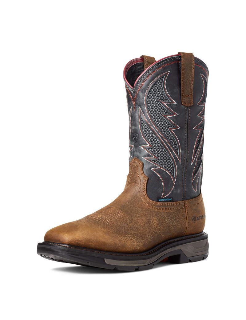 Bottes Imperméables Ariat WorkHog XT VentTEK Travail Marron | BLR-4067967