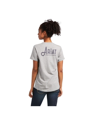 Vêtements De Travail Ariat Rebar Workman Graphique Logo T Shirts Grise | SGJ-0460478