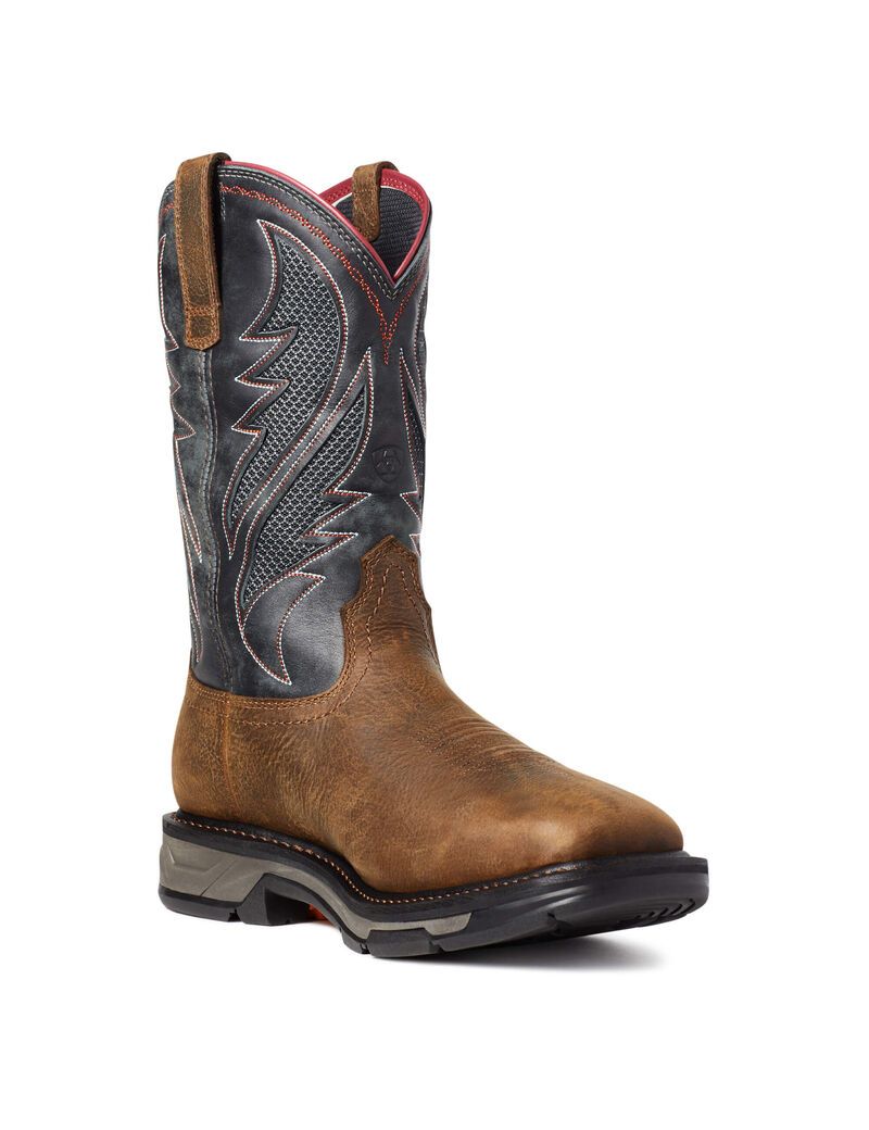 Bottes Imperméables Ariat WorkHog XT VentTEK Travail Marron | BLR-4067967