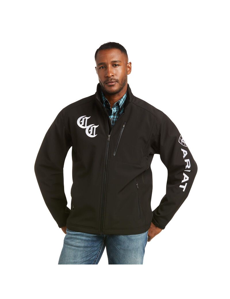 Vestes Ariat Compton Cowboys Logo 2.0 Softshell Noir | FGP-3424469