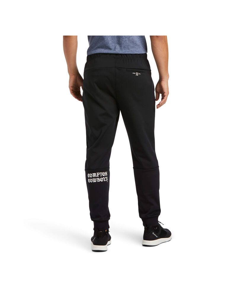 Pantalon Ariat Compton Cowboys Piste Noir | ZRR-0281927