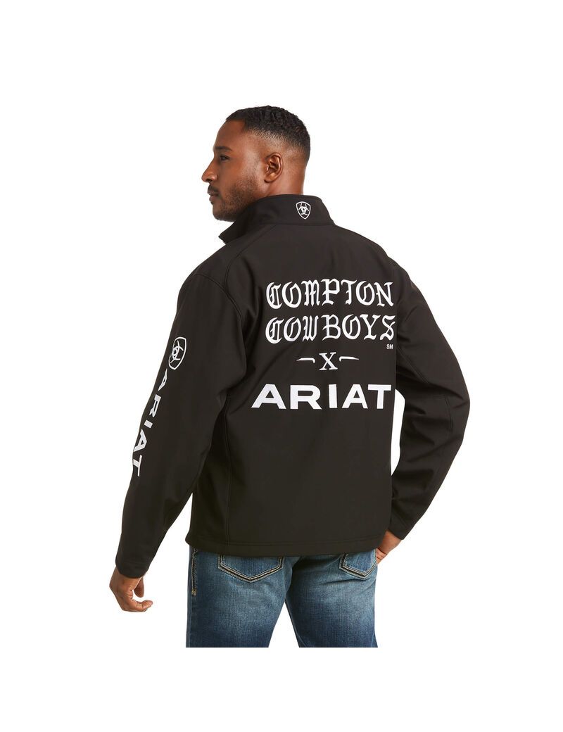 Vestes Ariat Compton Cowboys Logo 2.0 Softshell Noir | FGP-3424469