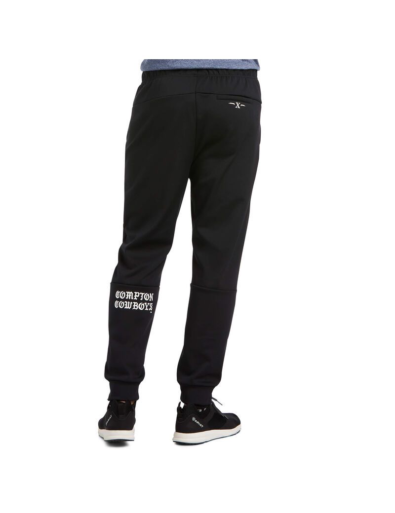 Pantalon Ariat Compton Cowboys Piste Noir | ZRR-0281927