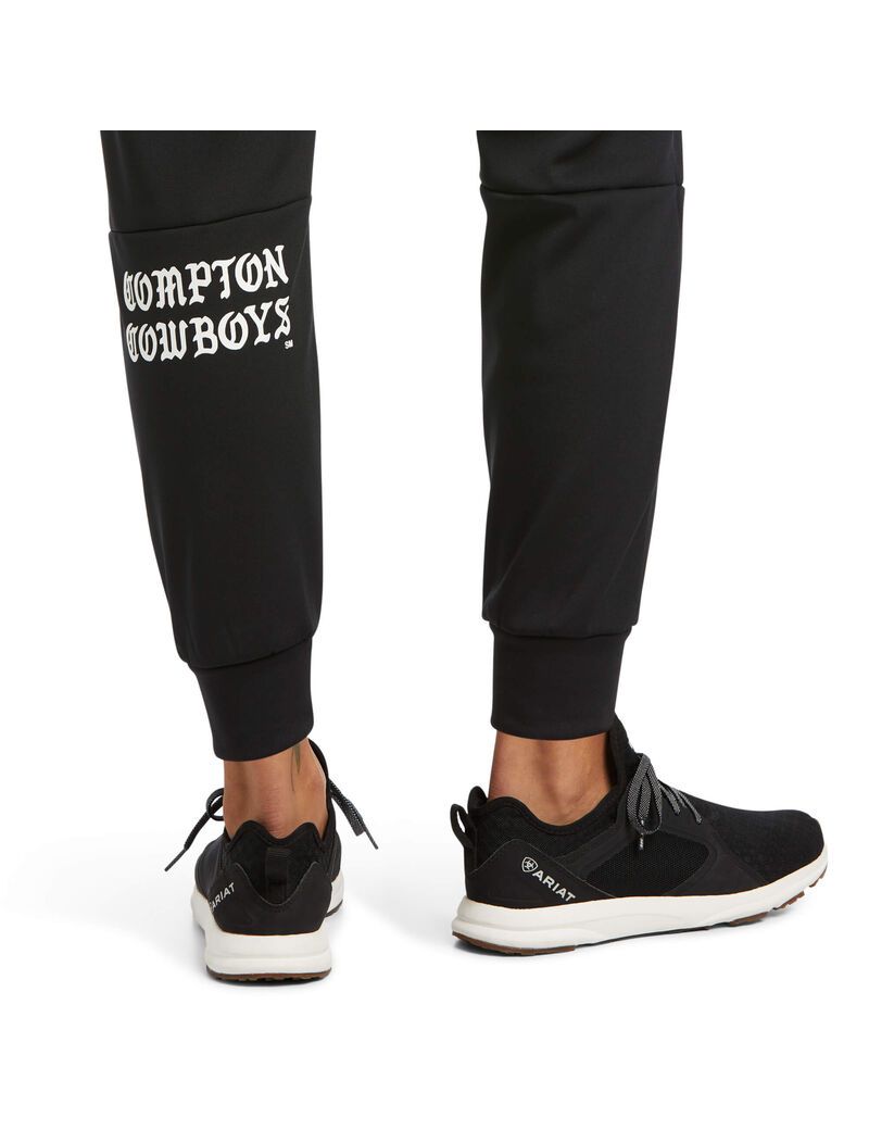 Pantalon Ariat Compton Cowboys Jogger Sweatpants Noir | DHP-9562079