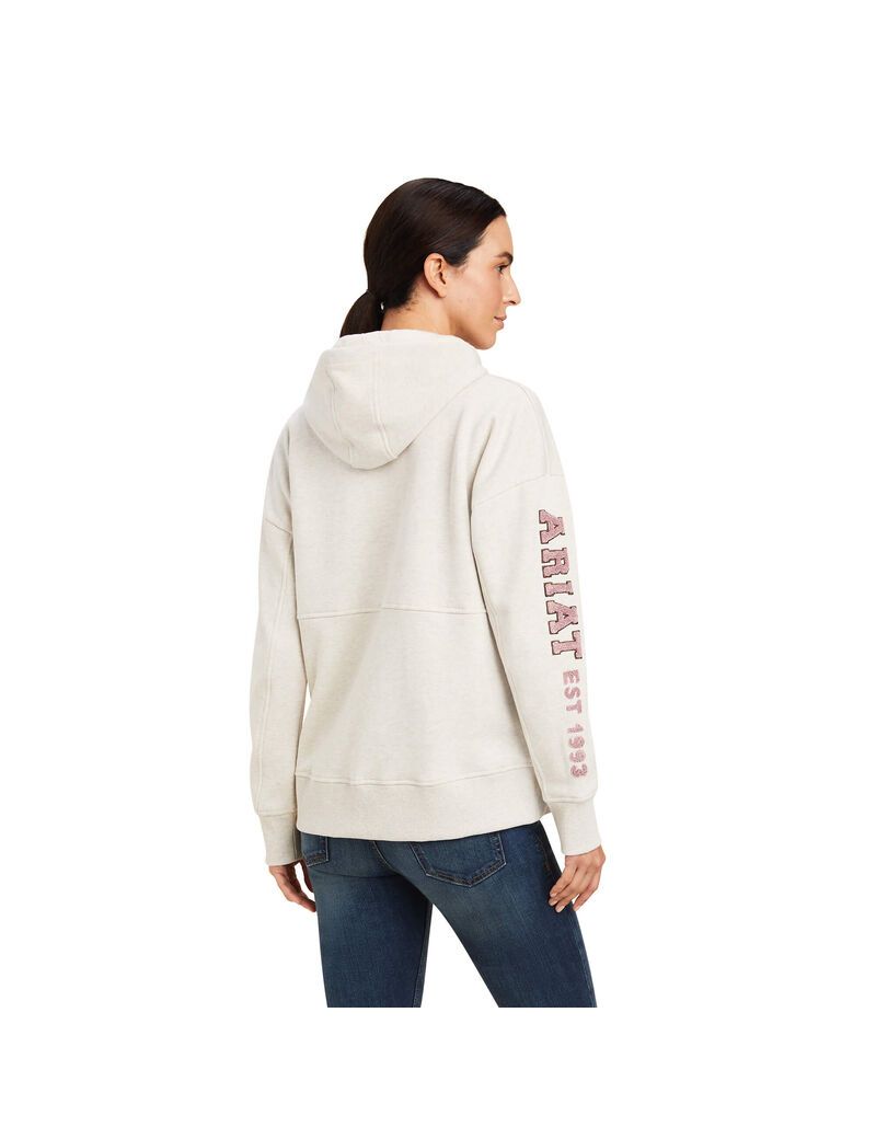 Sweat à Capuche Ariat Rabere Beige | GHS-7591003