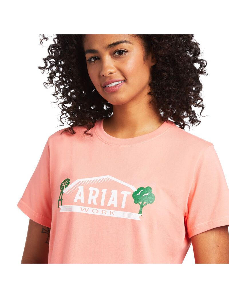 Vêtements De Travail Ariat Rebar Coton Strong Farm Graphique T Shirts Multicolore | ADZ-5233478