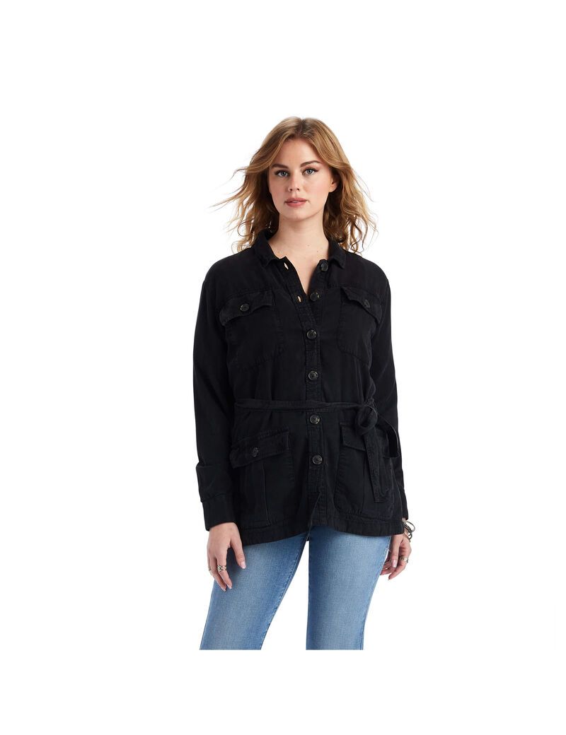 Vestes Ariat Safari Shirt Noir | TVJ-1292741