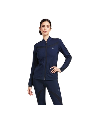 Sweats Ariat Ascent Full Zip Bleu Marine | BGW-5405601