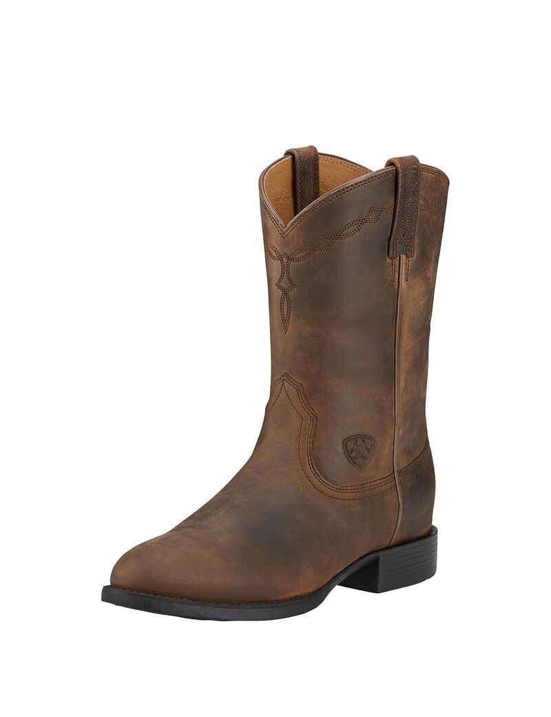 Bottes Western Ariat Heritage Roper Marron | AAF-4096612