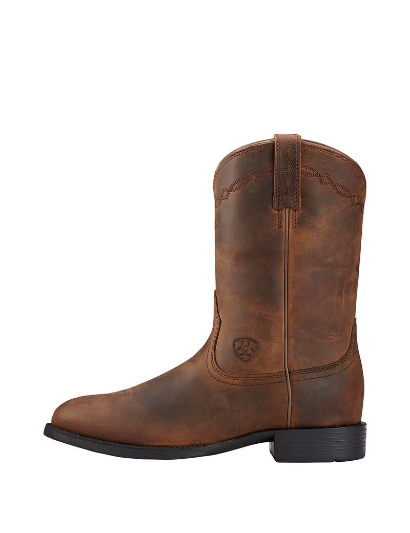 Bottes Western Ariat Heritage Roper Marron | AAF-4096612