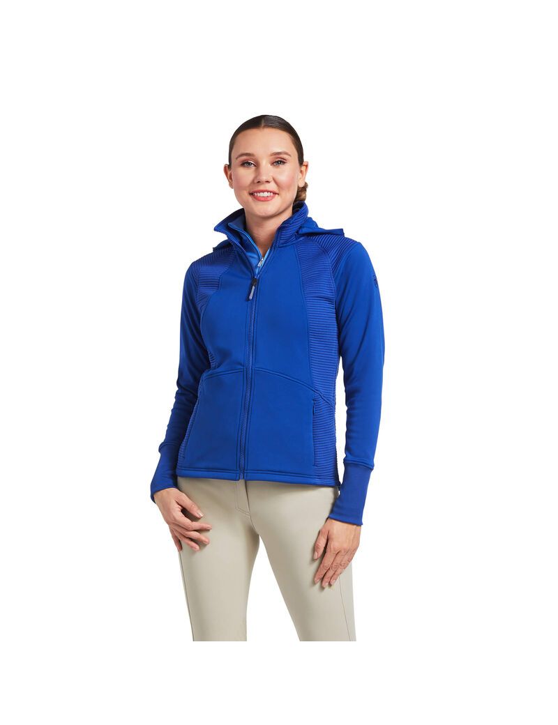 Sweats Ariat Wilde Full Zip Bleu | GXE-3081337