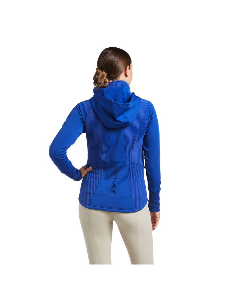 Sweats Ariat Wilde Full Zip Bleu | GXE-3081337