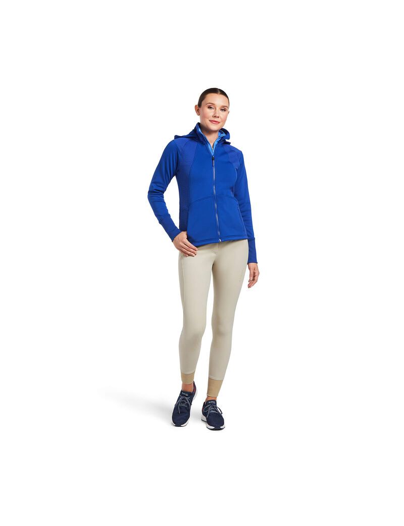 Sweats Ariat Wilde Full Zip Bleu | GXE-3081337