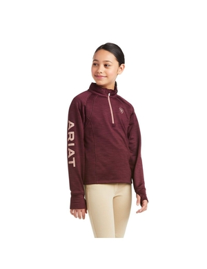 Sweats Ariat Tek Team 1/2 Zip Bordeaux | ZWZ-1508239