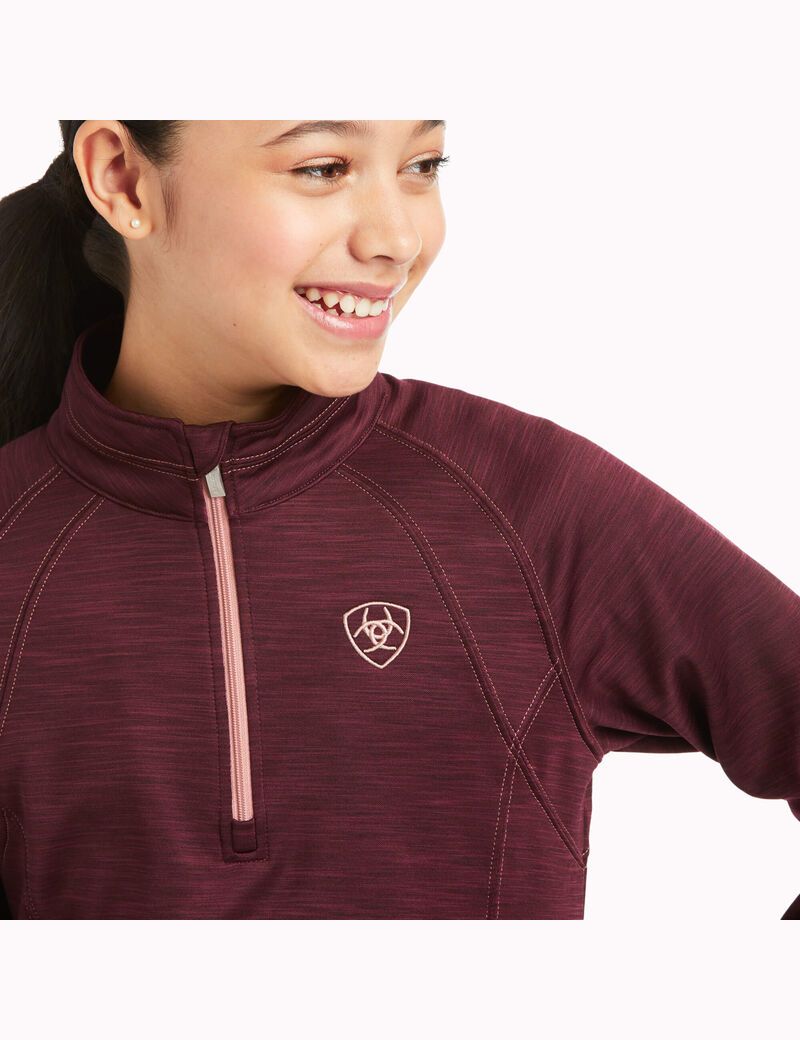 Sweats Ariat Tek Team 1/2 Zip Bordeaux | ZWZ-1508239