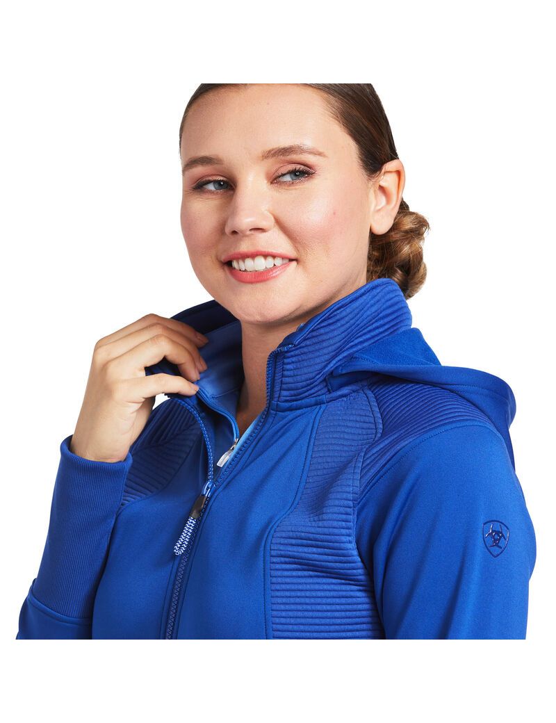 Sweats Ariat Wilde Full Zip Bleu | GXE-3081337