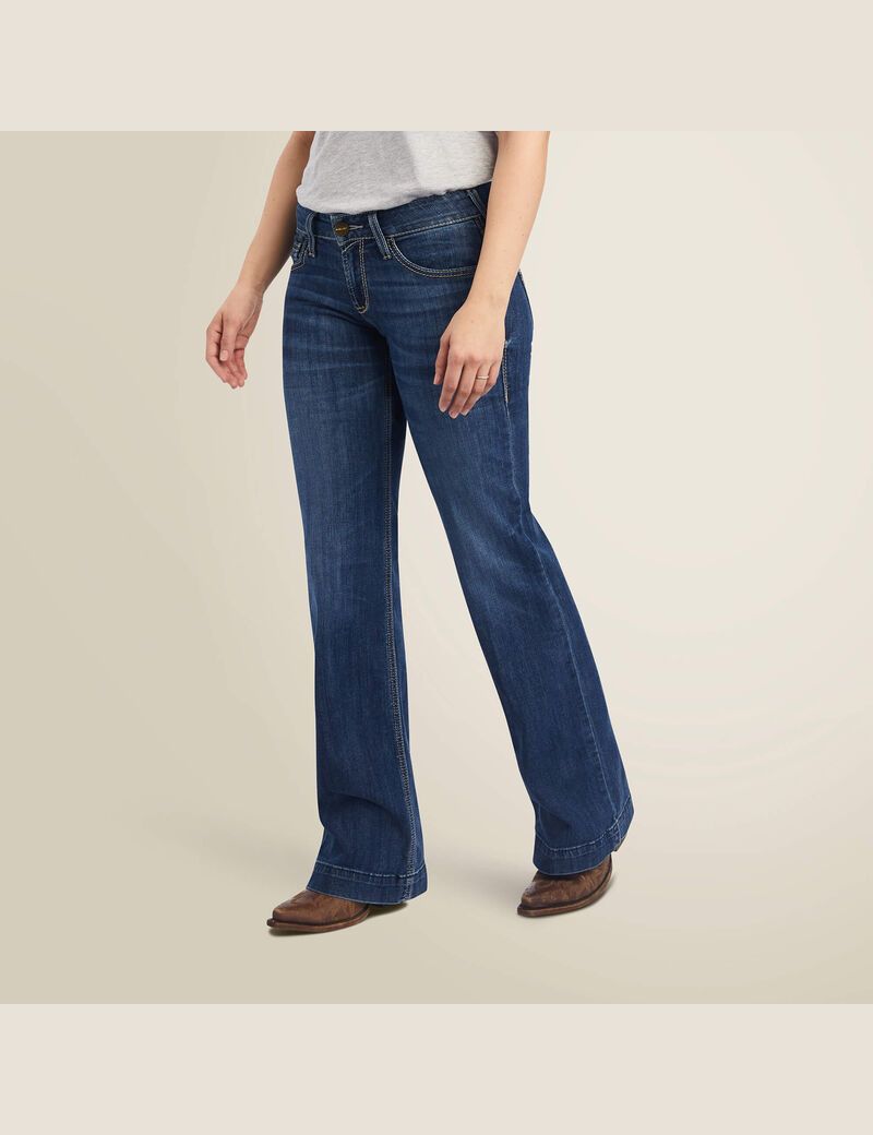 Jean Ariat Trouser Mid Rise Amaryllis Larges Leg Multicolore | PIA-6878290