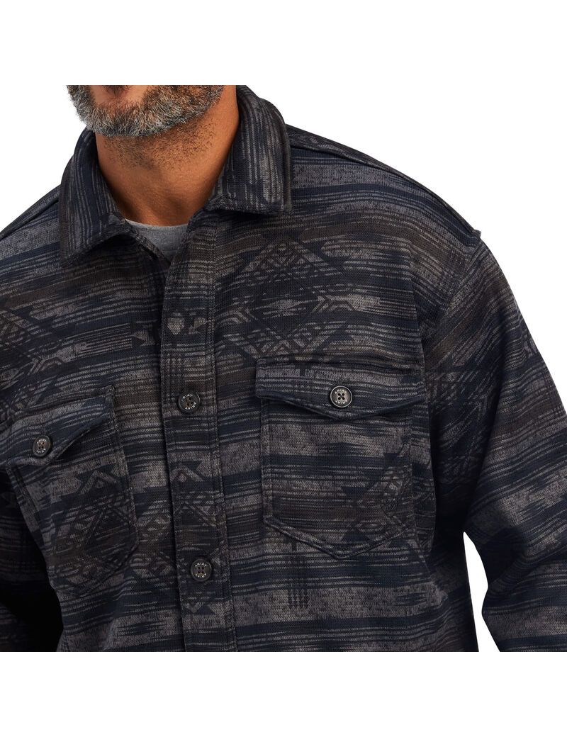 Vestes Ariat Caldwell Printed Shirt Grise | EOP-2265814