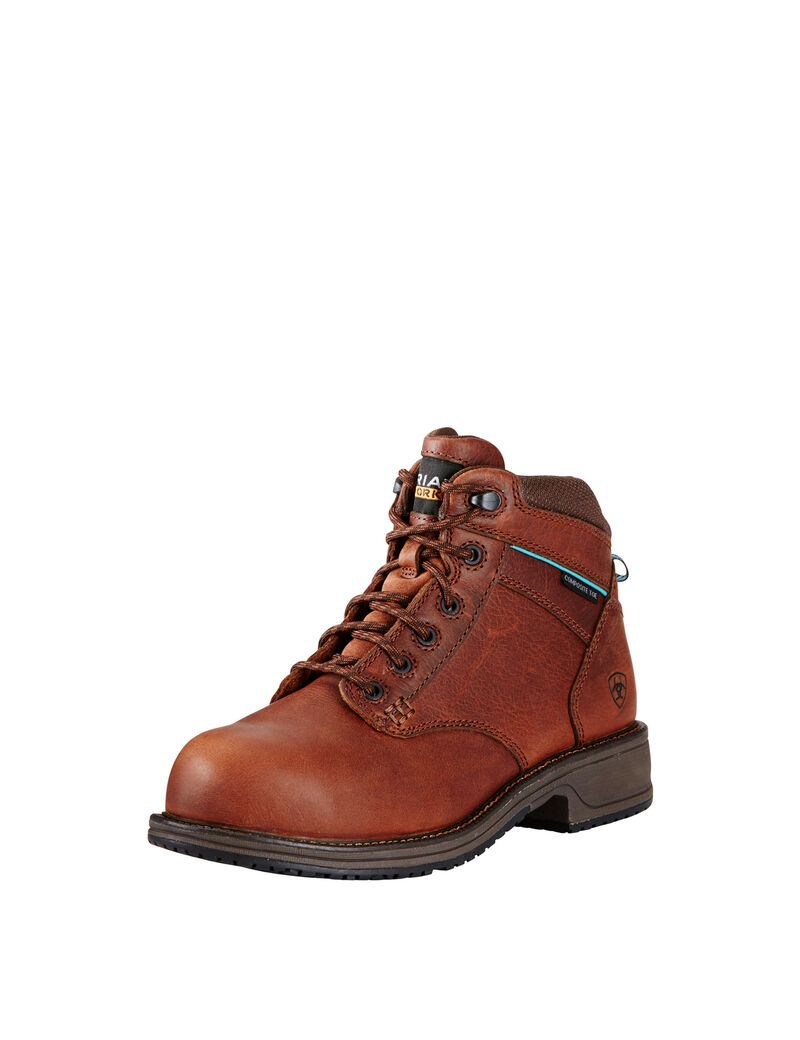 Bottes de Travail Ariat Décontractées Mid Dentelle SD Composite Embout Marron | NEY-9020894