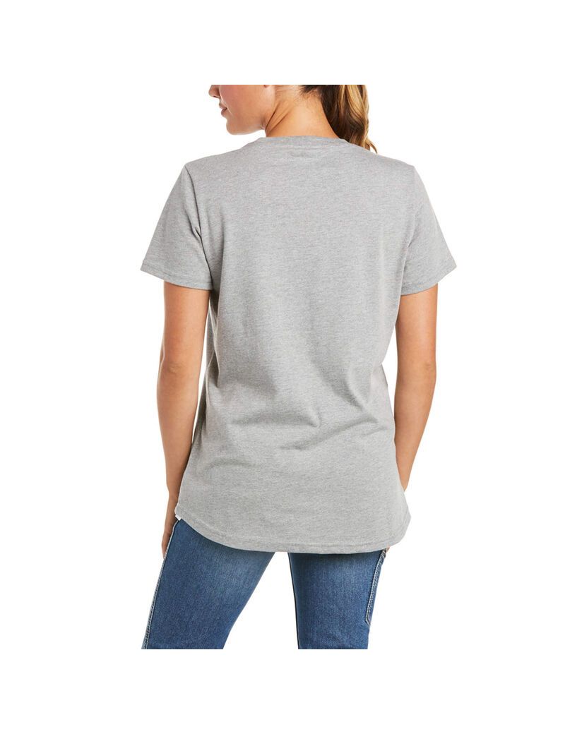 Vêtements De Travail Ariat Rebar Coton Strong T Shirts Grise | QKM-1600311