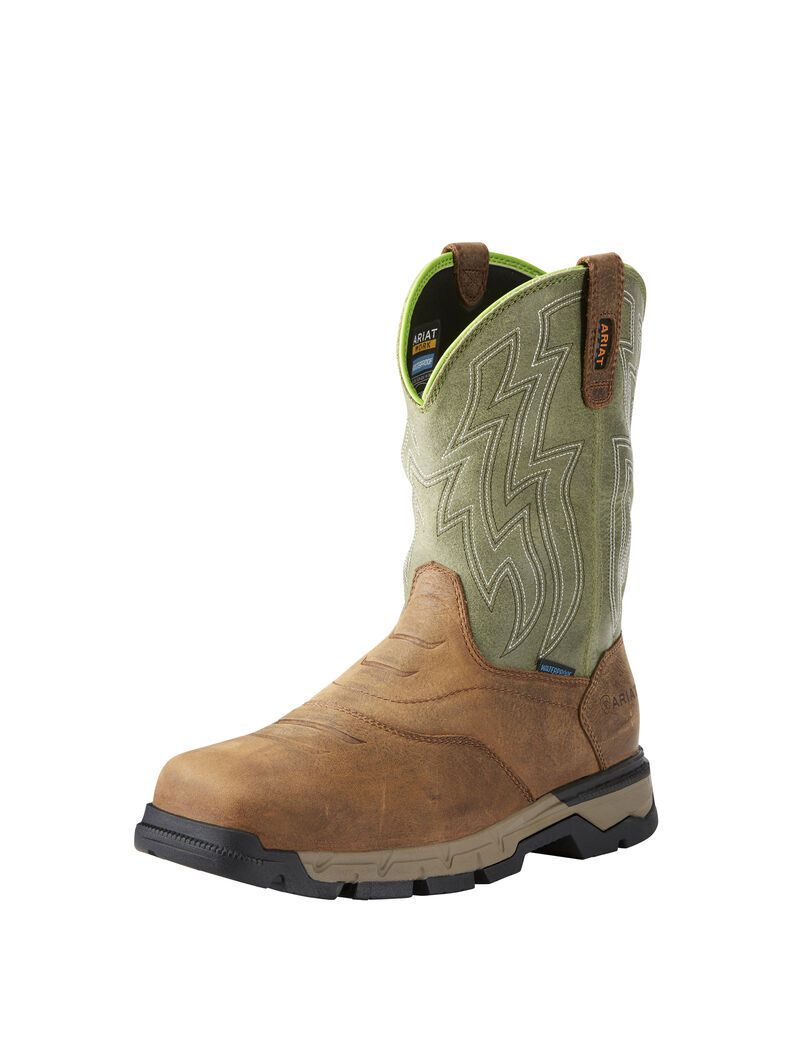 Bottes Imperméables Ariat Rebar Flex Western Composite Embout Travail Marron | UMH-8986852