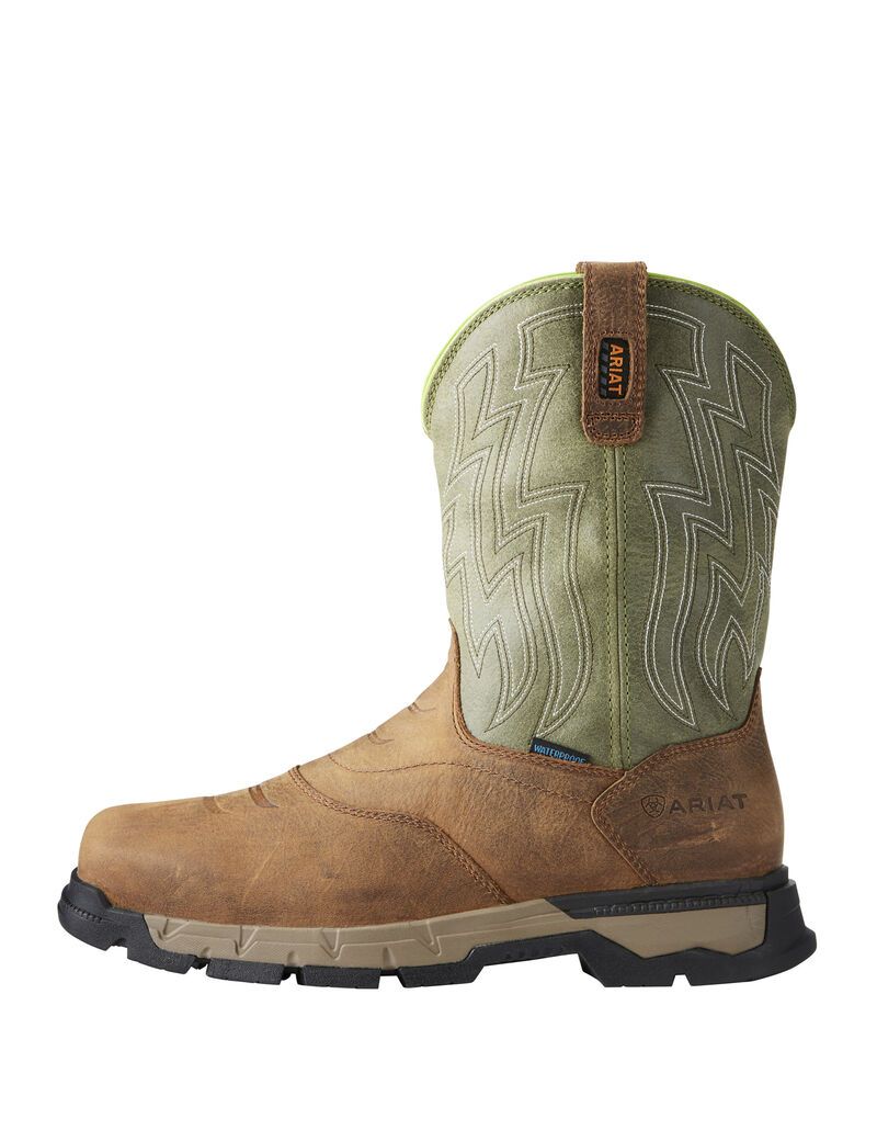 Bottes Imperméables Ariat Rebar Flex Western Composite Embout Travail Marron | UMH-8986852