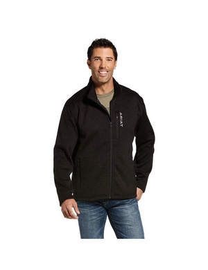 Cardigan Ariat Caldwell Full Zip Grise | VEG-6452549