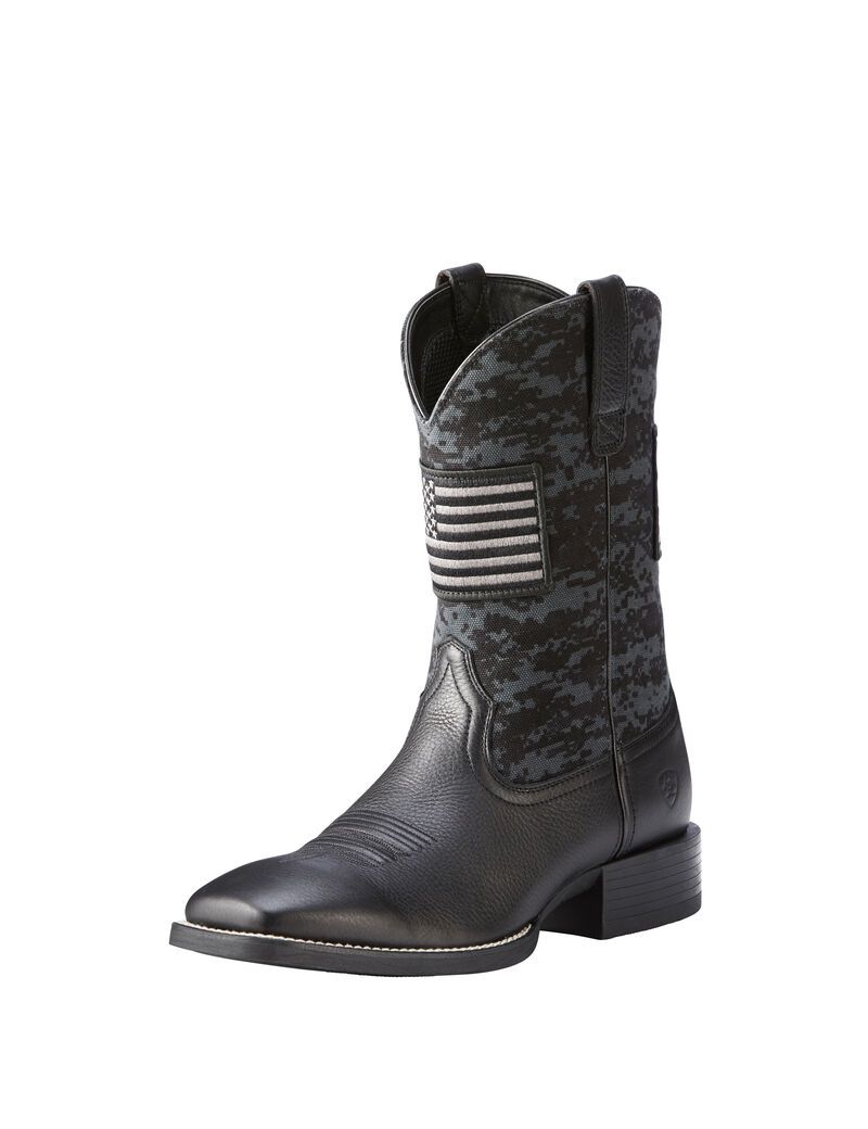 Bottes Western Ariat Sport Patriot Noir | MCZ-3790640