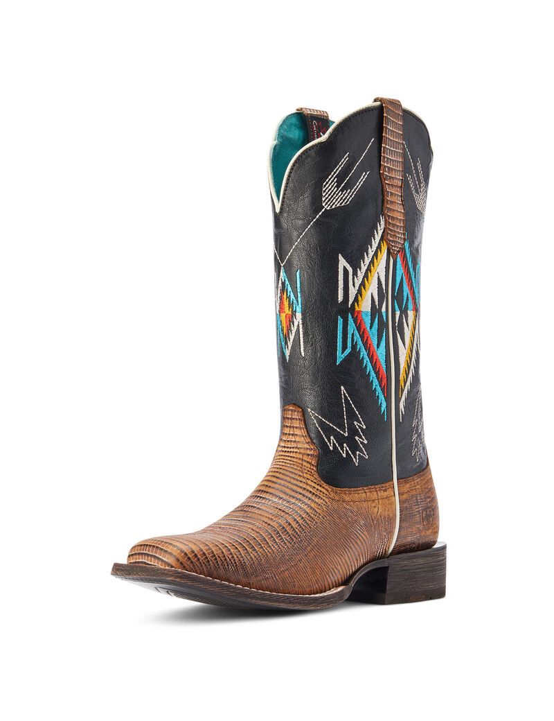 Bottes Western Ariat Frontier Chimayo Marron | FEV-1277128