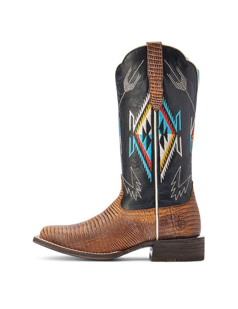 Bottes Western Ariat Frontier Chimayo Marron | FEV-1277128