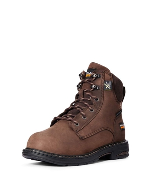 Bottes de Travail Ariat Casey 6' MetGuard Composite Embout Marron | SKU-3545156