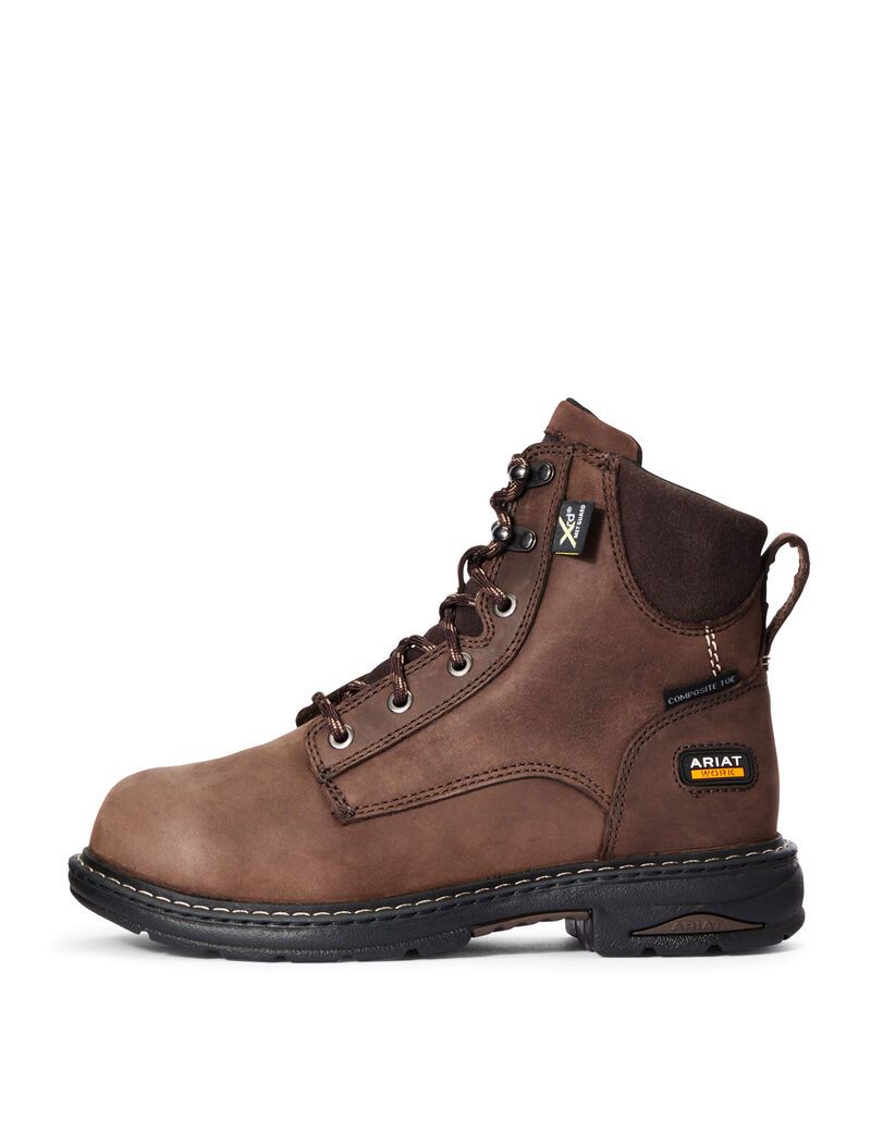 Bottes de Travail Ariat Casey 6' MetGuard Composite Embout Marron | SKU-3545156