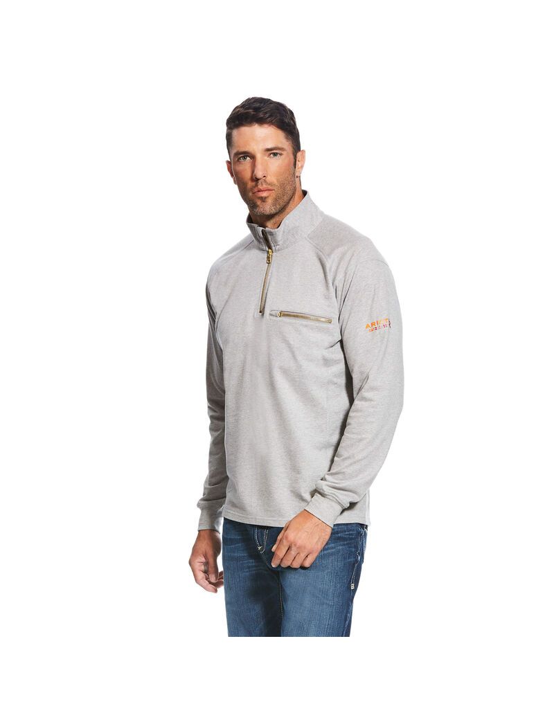 Hauts Ariat FR Rev 1/4 Zip Argent | BHD-5166618