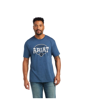 T Shirts Ariat 93 Shield Bleu | YHV-1577909