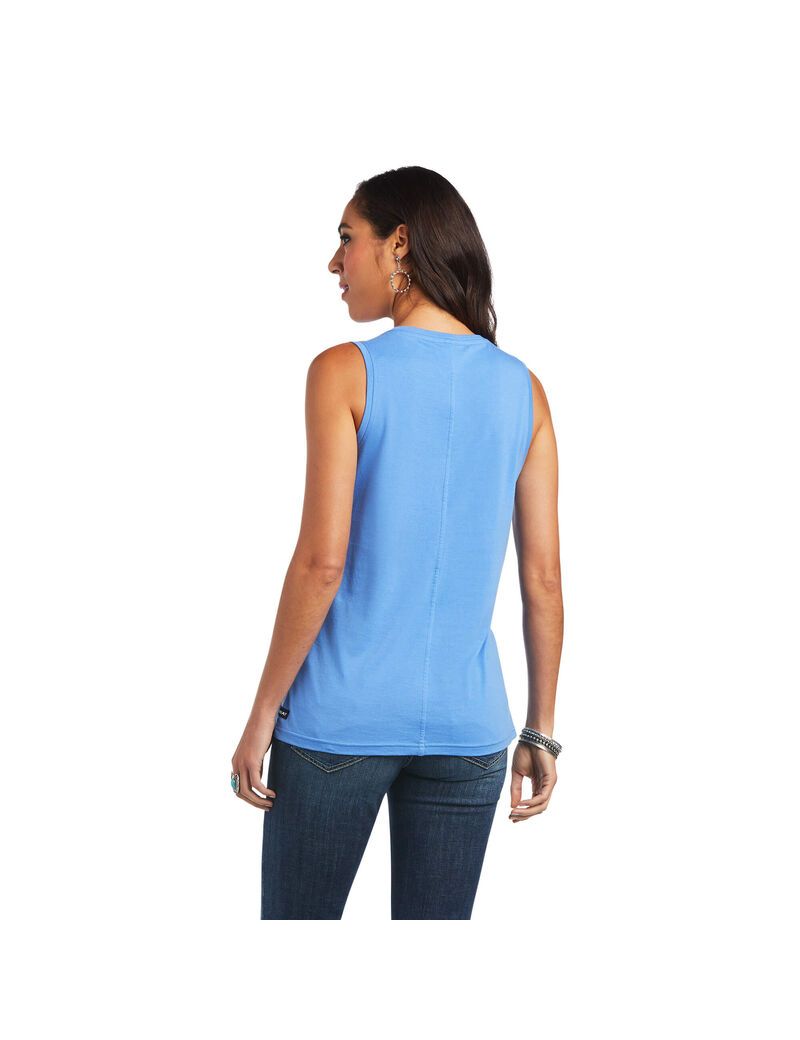 Hauts Ariat Element Tank Bleu | DSN-6838164